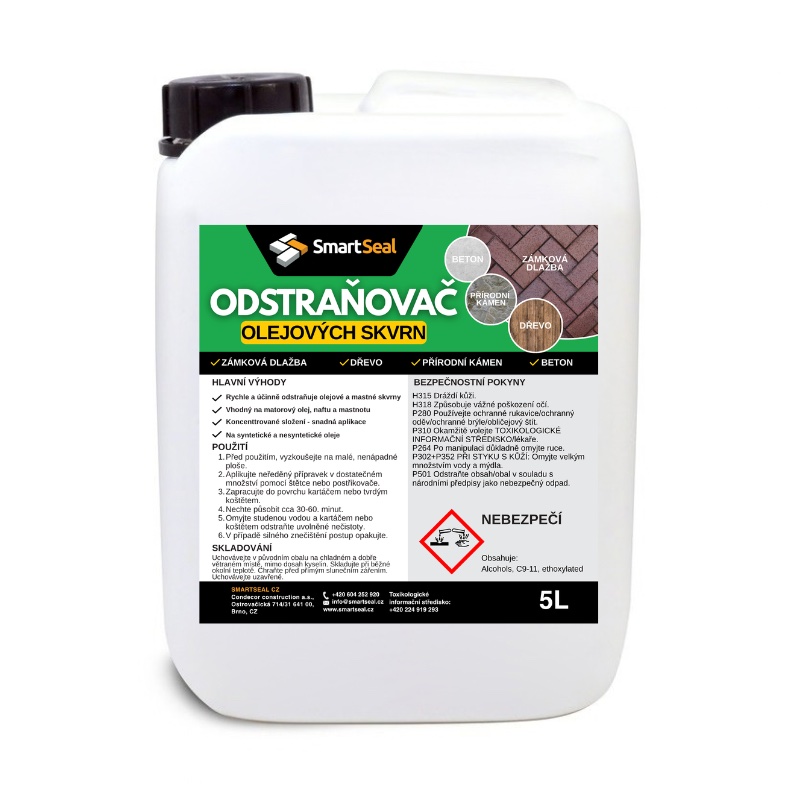 Odstraňovač olejových škvŕn, 5l