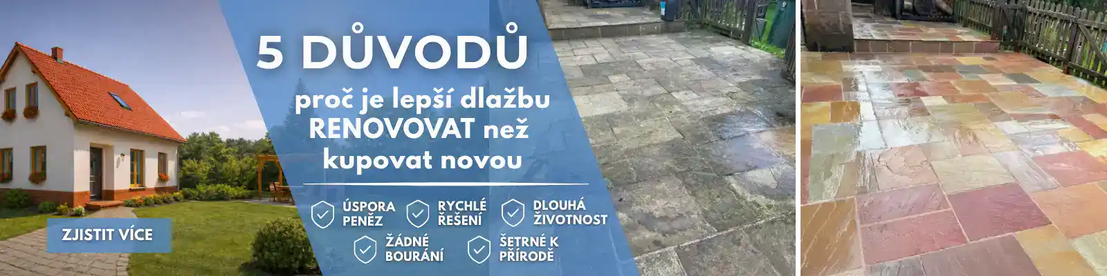 5 důvodů proč je lepší dlažbu renovovat než pořizovat novou