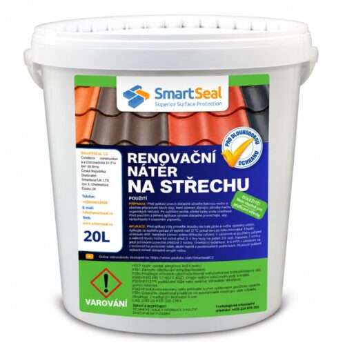 kbelík 20l, renovační nátěr na střechu